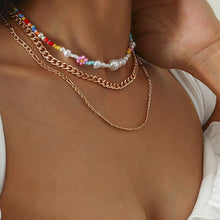 Load image into Gallery viewer, New Fashion Multi layered Chain Necklace