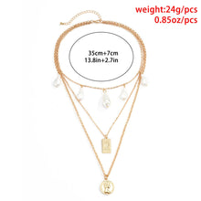 Load image into Gallery viewer, Vintage Baroque Irregular Pearl Chain Choker Necklace