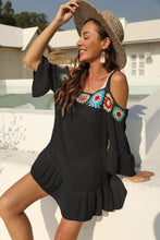 Load image into Gallery viewer, Hand Crochet Flower Random Stitching Sexy Suspender Dress Strapless - Sophornlilly