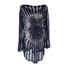 Load image into Gallery viewer, Hand crochet Long sleeve Beach Sunscreen Jacket Hollow Loose fitting - Sophornlilly