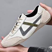 Load image into Gallery viewer, Handmade Leather Shoes Men Outdoor Walking Breathable Men Loafers Slip