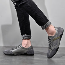 Load image into Gallery viewer, Handmade Leather Shoes Men Outdoor Walking Breathable Men Loafers Slip