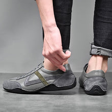 Load image into Gallery viewer, Handmade Leather Shoes Men Outdoor Walking Breathable Men Loafers Slip