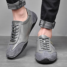 Load image into Gallery viewer, Handmade Leather Shoes Men Outdoor Walking Breathable Men Loafers Slip