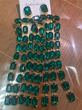 Load image into Gallery viewer, Handmade Rhinestone Long Fringed Big Drop Earrings