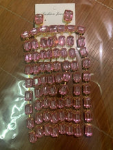 Load image into Gallery viewer, Handmade Rhinestone Long Fringed Big Drop Earrings
