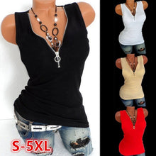 Load image into Gallery viewer, Casual Sexy Diamonds T Shirt Women Tank Top
