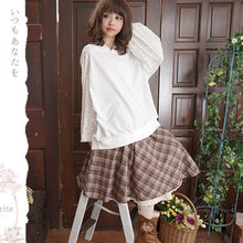 Load image into Gallery viewer, Girl Retro Diagonal Plaid Skirt Women Preppy Style Retro