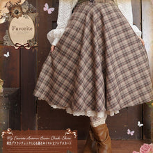 Load image into Gallery viewer, Girl Retro Diagonal Plaid Skirt Women Preppy Style Retro