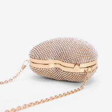 Load image into Gallery viewer, Heart Shaped Full Diamond Women Evening Bags Chain Shoulder Purse Day