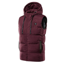 Load image into Gallery viewer, Heated Vest Heating Down Vest Winter Warm Electric Heating Down Vest