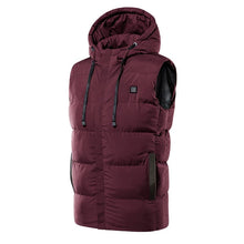 Load image into Gallery viewer, Heated Vest Heating Down Vest Winter Warm Electric Heating Down Vest