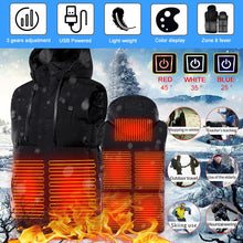 Load image into Gallery viewer, Heated Vest Heating Down Vest Winter Warm Electric Heating Down Vest