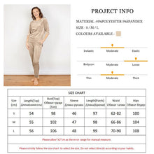 Load image into Gallery viewer, Khaki Velvet Sleepwear Women Irregular Knitting Home Suit