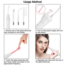 Load image into Gallery viewer, High Frequency Facial Machine 4 In 1 Electrotherapy Wand Glass Tube