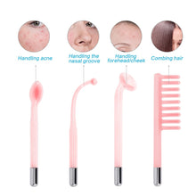Load image into Gallery viewer, High Frequency Facial Machine 4 In 1 Electrotherapy Wand Glass Tube