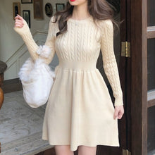 Load image into Gallery viewer, New Spring Autumn Knitted Sweater Dress Women A line