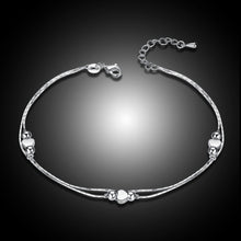 Load image into Gallery viewer, High Quality Sterling Silver Love  Heart  Multi Story Foot Chain