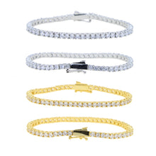Load image into Gallery viewer, High Quality Bling 3mm Cubic Zircon Tennis Chain 17cm 19cm 21cm Cuban