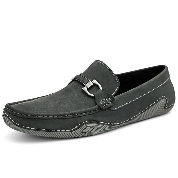 High Quality Loafers Men Shoes Genuine Leather Breathable Slip On