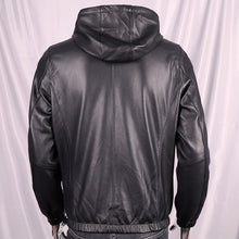 Load image into Gallery viewer, High Quality Men Hooded Leather Sheepskin Jacket