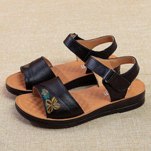 Load image into Gallery viewer, High Quality Summer Women's Sandals Genuine Leather Casual Flat Mother - Sophornlilly