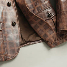 Load image into Gallery viewer, High Street Fashion Dress Suit Cowhide Coat For Big and Tall Men