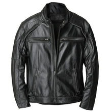 Load image into Gallery viewer, High Street Fashion Skull Pattern Racing Suit Coats Mens Cowhide