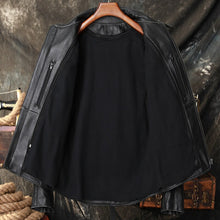 Load image into Gallery viewer, High Street Fashion Skull Pattern Racing Suit Coats Mens Cowhide