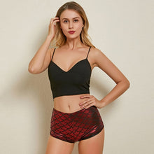 Load image into Gallery viewer, High Waist Candy Color Patent Leather Sexy Pole Dance Booty Shorts