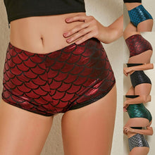 Load image into Gallery viewer, High Waist Candy Color Patent Leather Sexy Pole Dance Booty Shorts