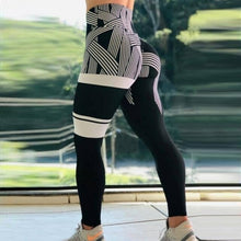 Load image into Gallery viewer, High Waist Leggings Ladies Digital Printing Striped Fitness Leggings