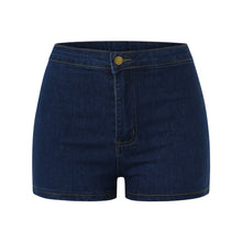 Load image into Gallery viewer, High Waisted Denim Shorts For Women Summer Folded Hem Casual Short