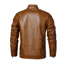 Load image into Gallery viewer, Leather Jacket Men Design Motorcycle Leather
