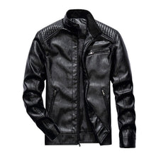 Load image into Gallery viewer, Leather Jacket Men Design Motorcycle Leather
