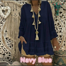Load image into Gallery viewer, High quality large size loose lace women blouse autumn blouses