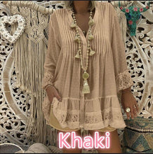 Load image into Gallery viewer, High quality large size loose lace women blouse autumn blouses