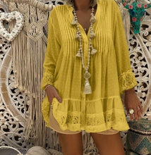 Load image into Gallery viewer, High quality large size loose lace women blouse autumn blouses