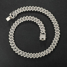 Load image into Gallery viewer, Hip Hop AAA Bling 13.5MM Prong Cuban Chain 2 Row Iced Out Men's