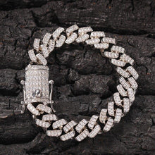 Load image into Gallery viewer, Hip Hop CZ Stone Paved Bling Iced Out 12mm Solid Square Cuban Link - Sophornlilly