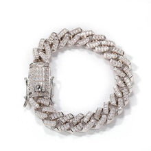 Load image into Gallery viewer, Hip Hop CZ Stone Paved Bling Iced Out 12mm Solid Square Cuban Link - Sophornlilly