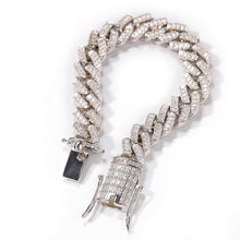 Load image into Gallery viewer, Hip Hop CZ Stone Paved Bling Iced Out 12mm Solid Square Cuban Link - Sophornlilly