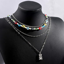 Load image into Gallery viewer, Turkish Evil Eyes Pendant Necklace Multi layer