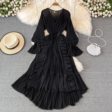 Load image into Gallery viewer, Long Dress V Neck