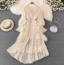 Load image into Gallery viewer, Long Dress V Neck