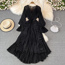 Load image into Gallery viewer, Long Dress V Neck