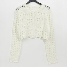 Load image into Gallery viewer, Hollow Knitted Shirt Women's Thin Sweaters Fashion New Slim - Sophornlilly