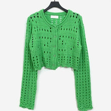 Load image into Gallery viewer, Hollow Knitted Shirt Women's Thin Sweaters Fashion New Slim - Sophornlilly