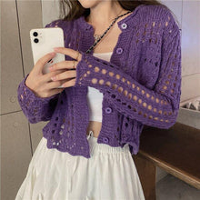 Load image into Gallery viewer, Hollow Knitted Shirt Women's Thin Sweaters Fashion New Slim - Sophornlilly