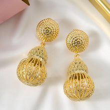Load image into Gallery viewer, Hollow Out Gourd Shaped Luxurious Style Exquisite Women Earring 2021
